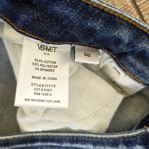 Vervet Distressed Skinny Jeans Sz 30 Womens Boutique Fall Pants - Picture 6 of 6